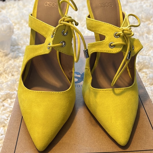 Asos Chartreuse Mule Size 6 - Picture 2 of 6